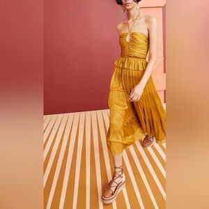 Ulla Johnson Evanthe Dress in Goldenrod
